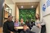 2024 BIBA team with three of the work experience students
