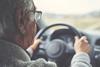 old person driving car