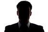 Businessman portrait silhouette