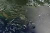 Satellite picture of oil spill