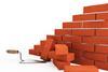 Building construction trowel bricks