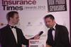 Vinicio Cellerini, Zurich, Insurance Times Awards 2012