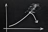 I stock chalk arrow down