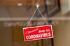 closed sign, coronavirus