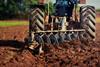Tractor ploughing