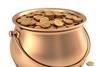 engaged investor gold pot coins