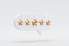 five star, speech bubble