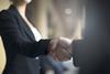 female hand shake