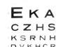 optician's eye test lettering