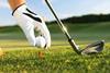 golf ball glove hand
