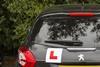 For use - close up of learner driver car