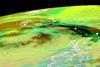 satellite image of ash cloud