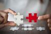 white red jigsaw M&A