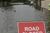 Flooded road