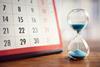 hourglass, calendar