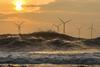 wind farm renewable energy waves severe weather