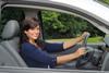 Young woman driver