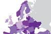 Map europe Purple
