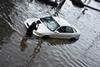 Flooded car