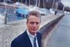 Stefan Lippe on a harbour wall