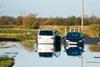 two cars in water