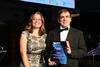 Insurance Times publishing director Shan Millie and Technology Champion of the Year LV= Fast Track innovation director Rod Willmott