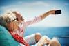 elderly couple on holiday