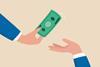 cash changing hands, buy