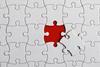 red puzzle, missing piece, M&A