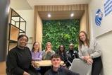 2024 BIBA team with three of the work experience students