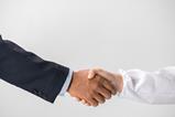 handshake suit and shirt