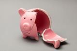 broken piggy bank