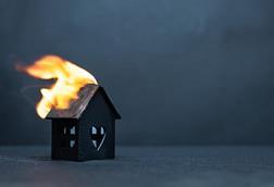 Burning house