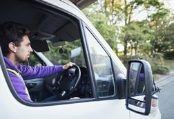 van driver young man
