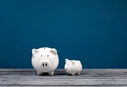 Big and small, piggy banks