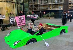 lamborghni protest
