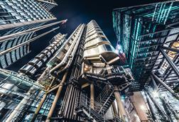 Lloyd's of London, night time