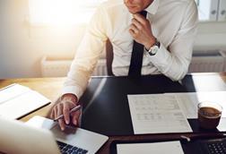 businessman at desk