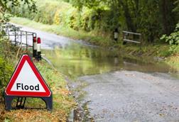 flooded road