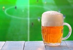 Beer football pitch