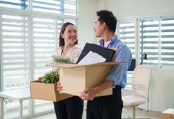 people moving office