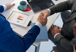 leadership handshake