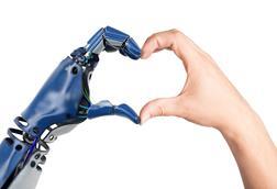 Heart hands robot