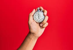stop watch hand 