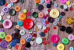 buttons, different sizes