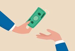 cash changing hands, buy