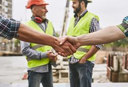 construction handshake