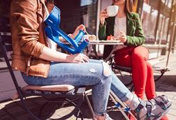 cafe and crutches
