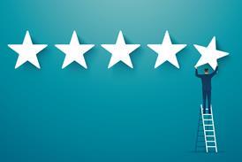 five star, rating, blue background