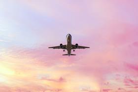 plane suspended